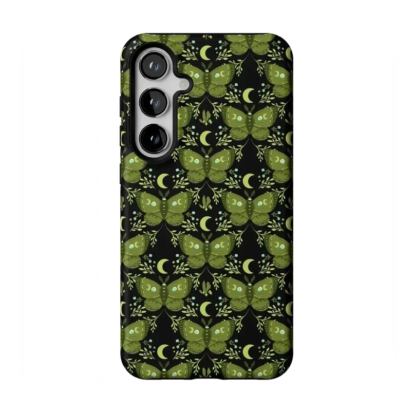 Mystic Moths | Green Twilight Case Phone Case get.casely Essential Galaxy S24 Plus 