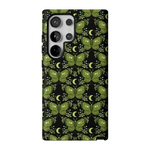 Mystic Moths | Green Twilight Case Phone Case get.casely Essential Galaxy S24 Ultra 