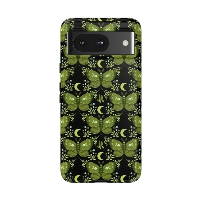 Mystic Moths | Green Twilight Case Phone Case get.casely Essential Google Pixel 8 