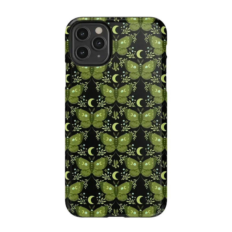 Mystic Moths | Green Twilight Case Phone Case get.casely Essential iPhone 11 Pro Max 