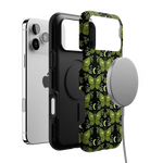 Mystic Moths | Green Twilight Case Phone Case get.casely 
