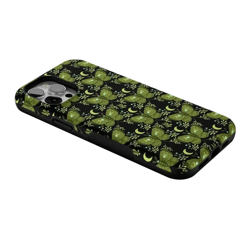 Mystic Moths | Green Twilight Case Phone Case get.casely 