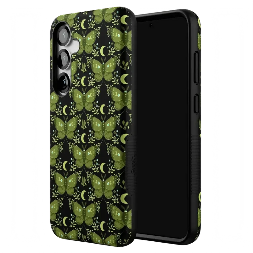 Mystic Moths | Green Twilight Case Phone Case get.casely 
