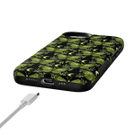 Mystic Moths | Green Twilight Case Phone Case get.casely 
