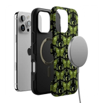 Mystic Moths | Green Twilight Case Phone Case get.casely 