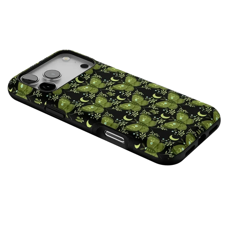 Mystic Moths | Green Twilight Case Phone Case get.casely 