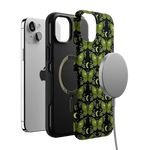 Mystic Moths | Green Twilight Case Phone Case get.casely 
