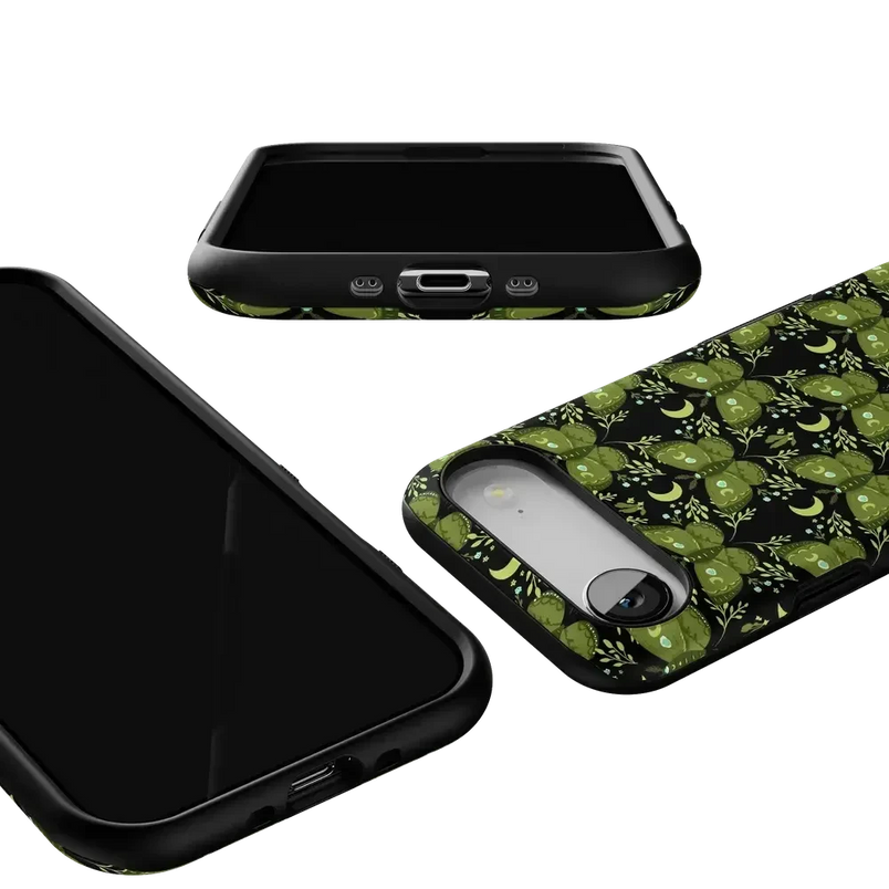 Mystic Moths | Green Twilight Case Phone Case get.casely 