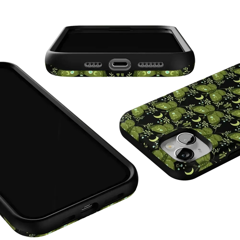 Mystic Moths | Green Twilight Case Phone Case get.casely 