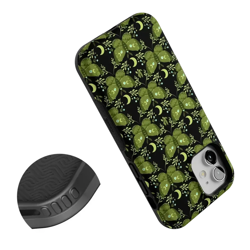 Mystic Moths | Green Twilight Case Phone Case get.casely 