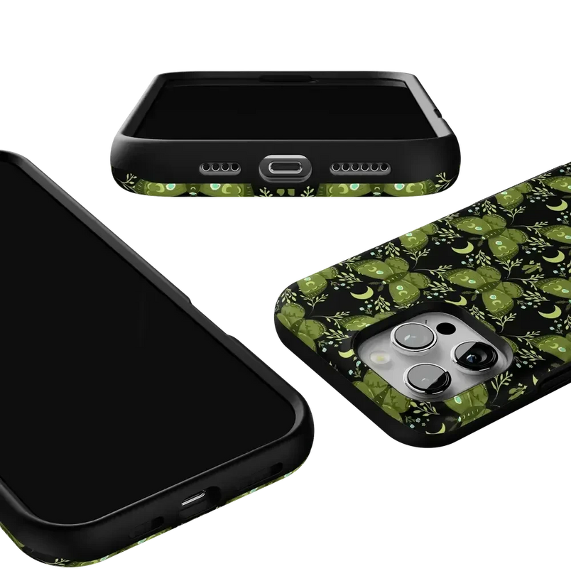 Mystic Moths | Green Twilight Case Phone Case get.casely 