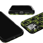 Mystic Moths | Green Twilight Case Phone Case get.casely 