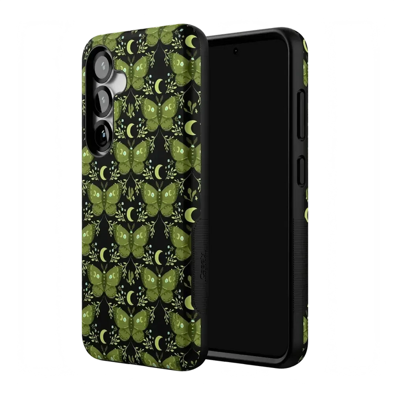 Mystic Moths | Green Twilight Case Phone Case get.casely 