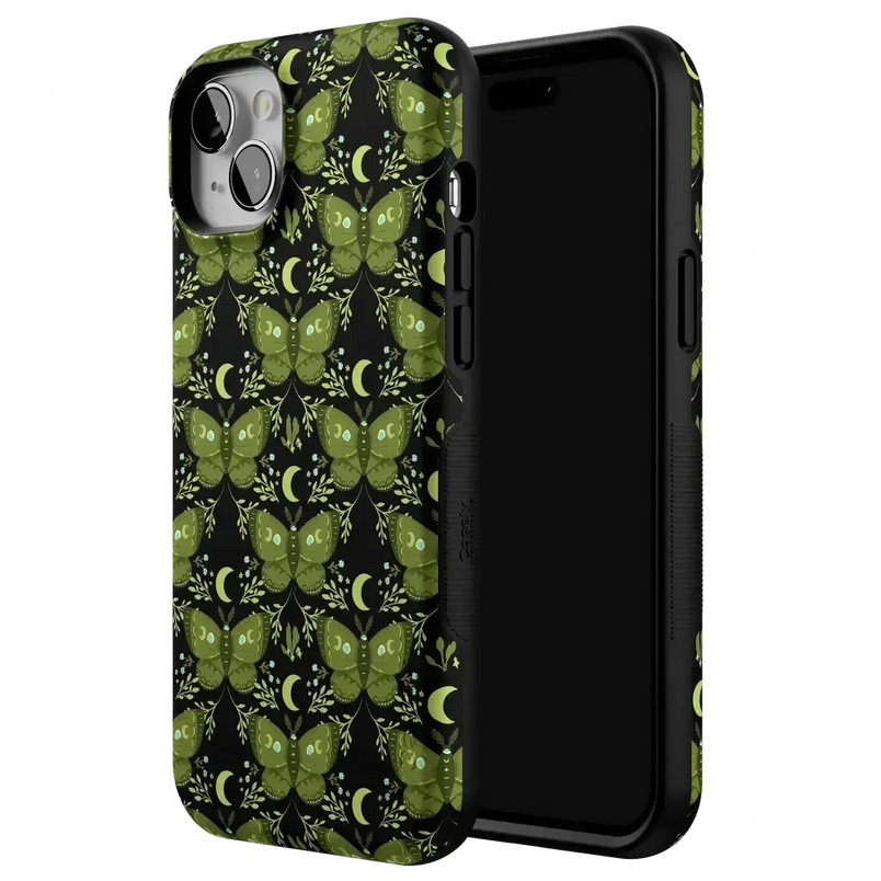 Mystic Moths | Green Twilight Case Phone Case get.casely 