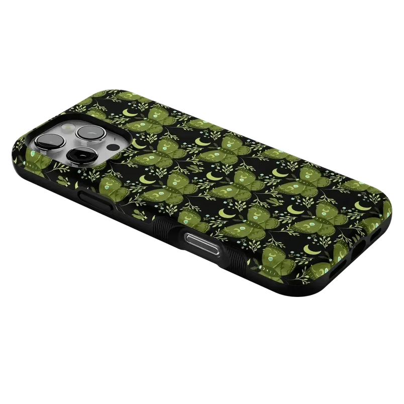 Mystic Moths | Green Twilight Case Phone Case get.casely 