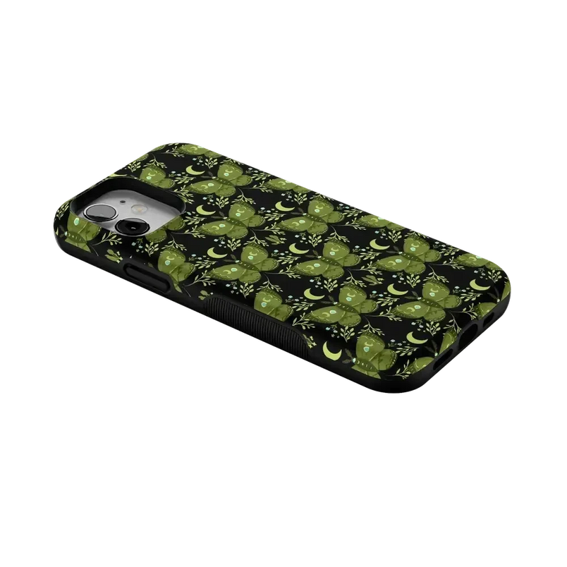Mystic Moths | Green Twilight Case Phone Case get.casely 