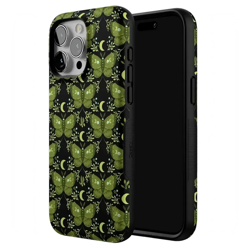 Mystic Moths | Green Twilight Case Phone Case get.casely 