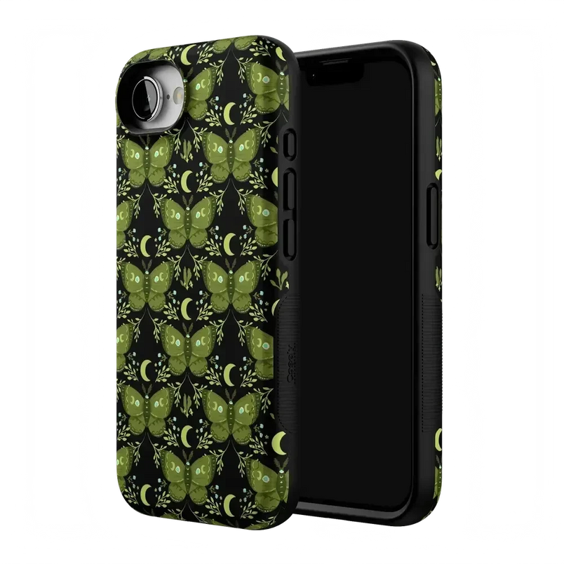 Mystic Moths | Green Twilight Case Phone Case get.casely 