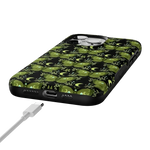 Mystic Moths | Green Twilight Case Phone Case get.casely 