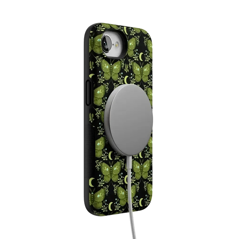 Mystic Moths | Green Twilight Case Phone Case get.casely 