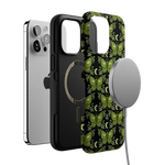 Mystic Moths | Green Twilight Case Phone Case get.casely 