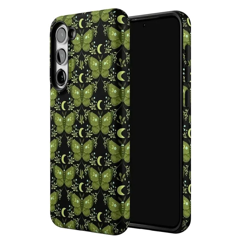 Mystic Moths | Green Twilight Case Phone Case get.casely 