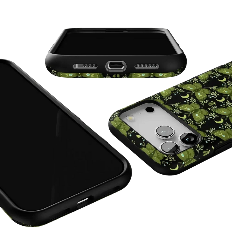 Mystic Moths | Green Twilight Case Phone Case get.casely 