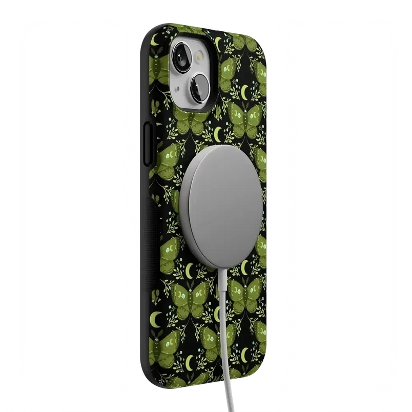 Mystic Moths | Green Twilight Case Phone Case get.casely 