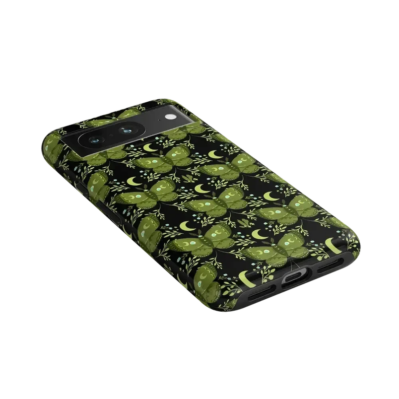 Mystic Moths | Green Twilight Case Phone Case get.casely 