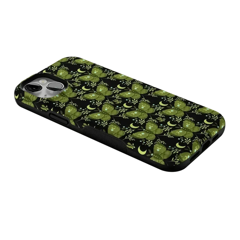 Mystic Moths | Green Twilight Case Phone Case get.casely 