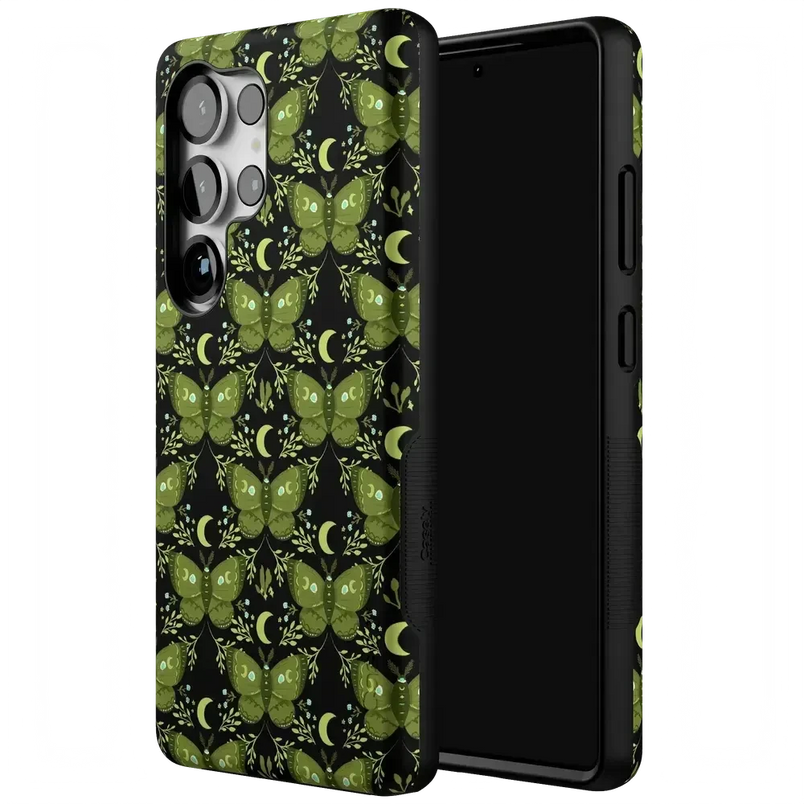 Mystic Moths | Green Twilight Case Phone Case get.casely 