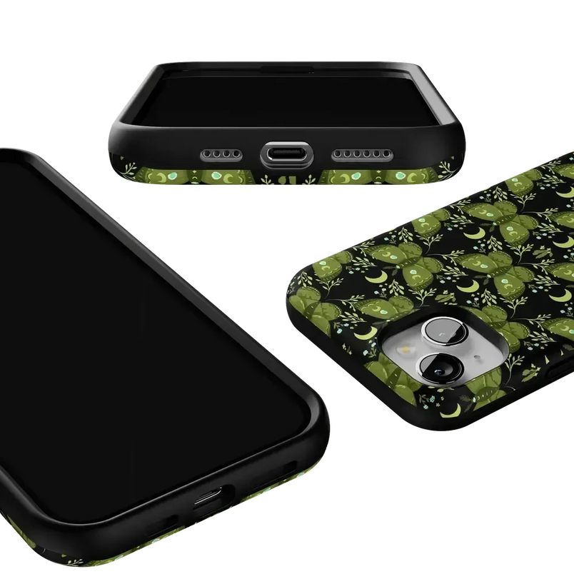 Mystic Moths | Green Twilight Case Phone Case get.casely 