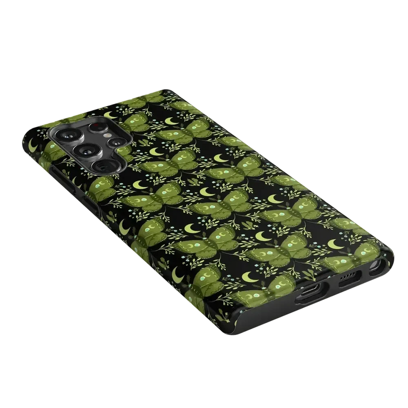 Mystic Moths | Green Twilight Case Phone Case get.casely 