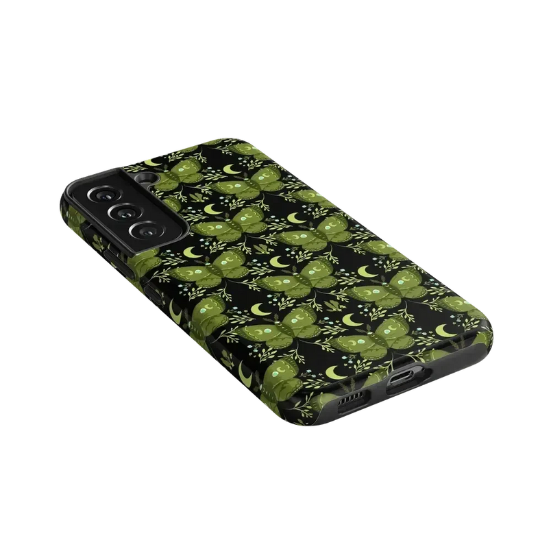 Mystic Moths | Green Twilight Case Phone Case get.casely 