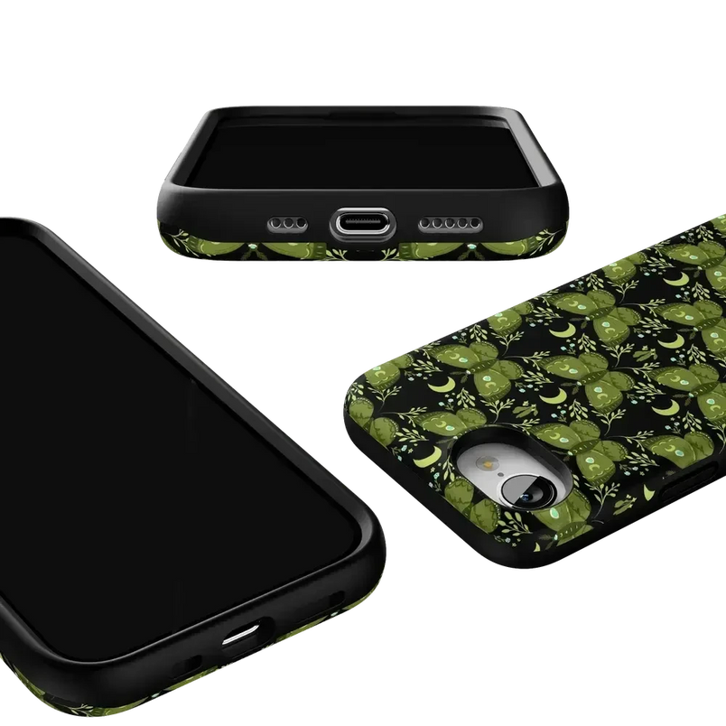 Mystic Moths | Green Twilight Case Phone Case get.casely 