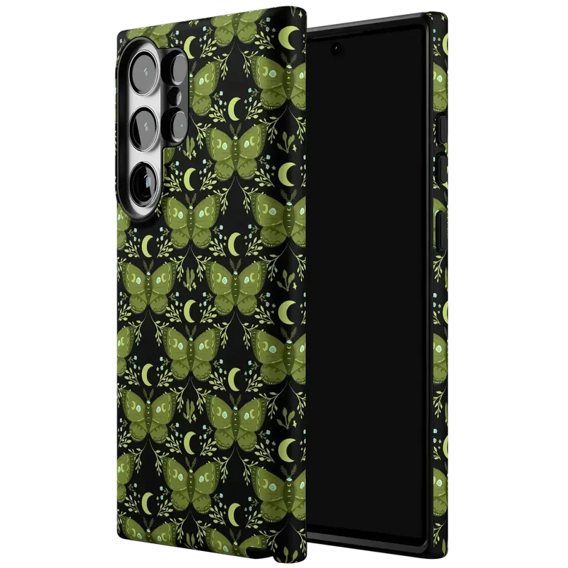 Mystic Moths | Green Twilight Case Phone Case get.casely 