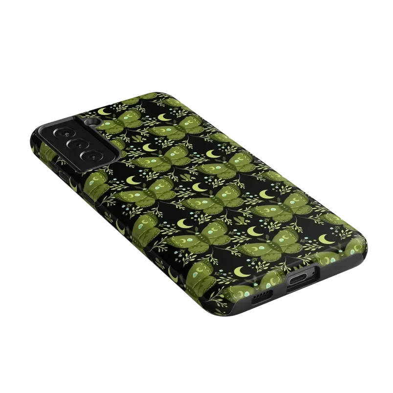 Mystic Moths | Green Twilight Case Phone Case get.casely 