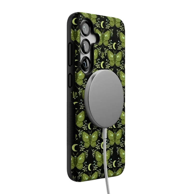 Mystic Moths | Green Twilight Case Phone Case get.casely 