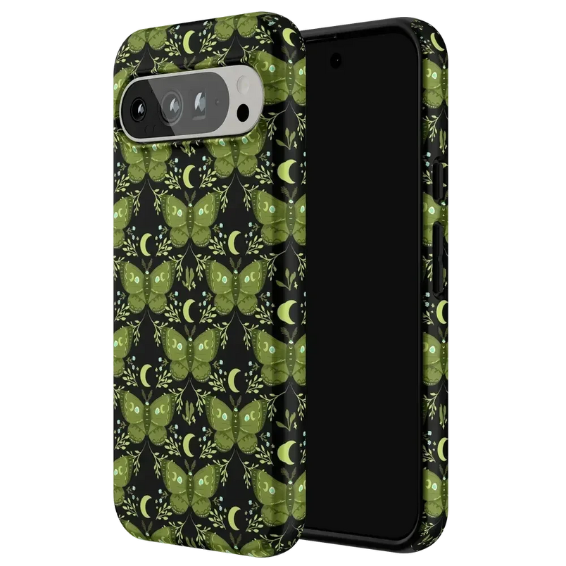 Mystic Moths | Green Twilight Case Phone Case get.casely 
