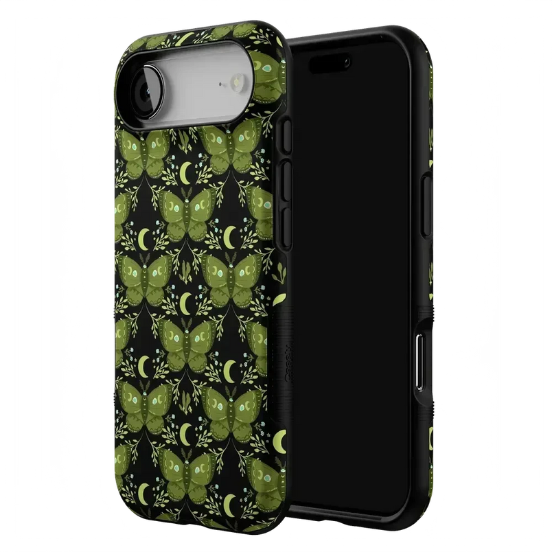 Mystic Moths | Green Twilight Case Phone Case get.casely 