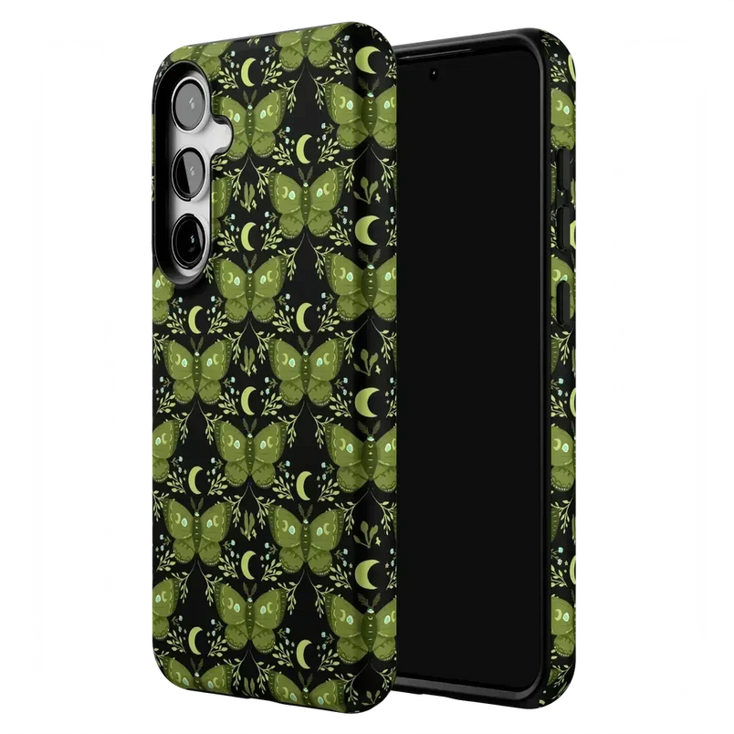 Mystic Moths | Green Twilight Case Phone Case get.casely 