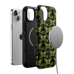 Mystic Moths | Green Twilight Case Phone Case get.casely 
