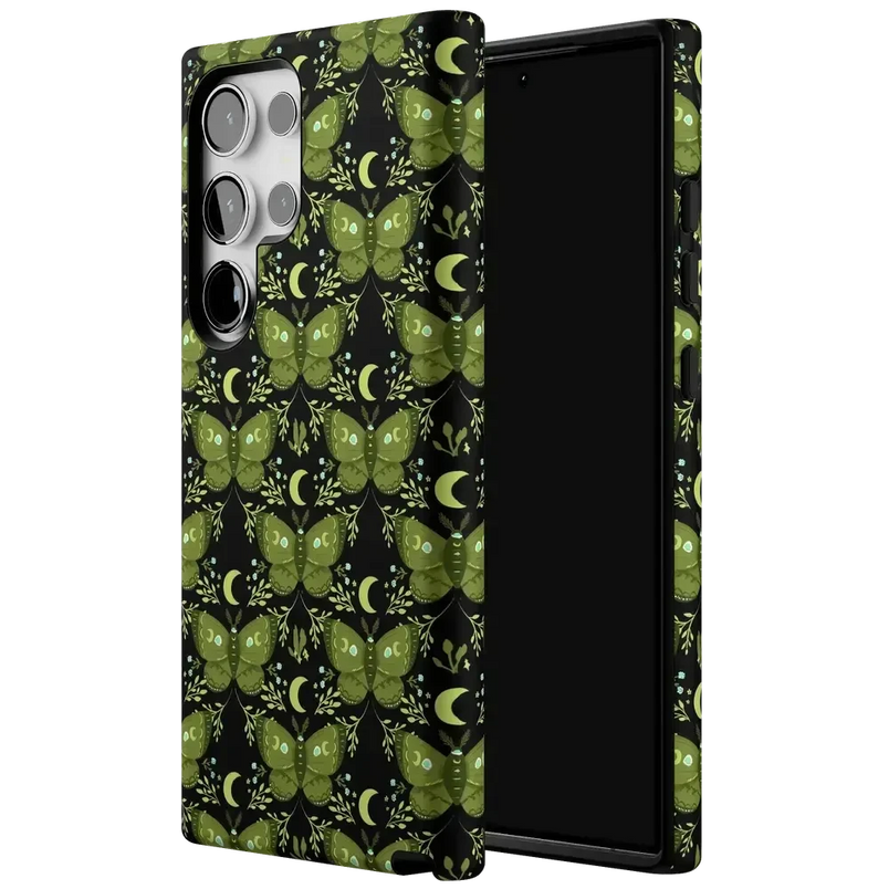 Mystic Moths | Green Twilight Case Phone Case get.casely 