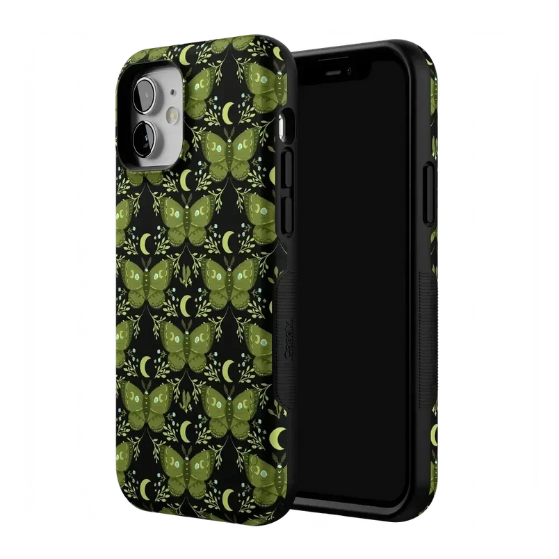 Mystic Moths | Green Twilight Case Phone Case get.casely 