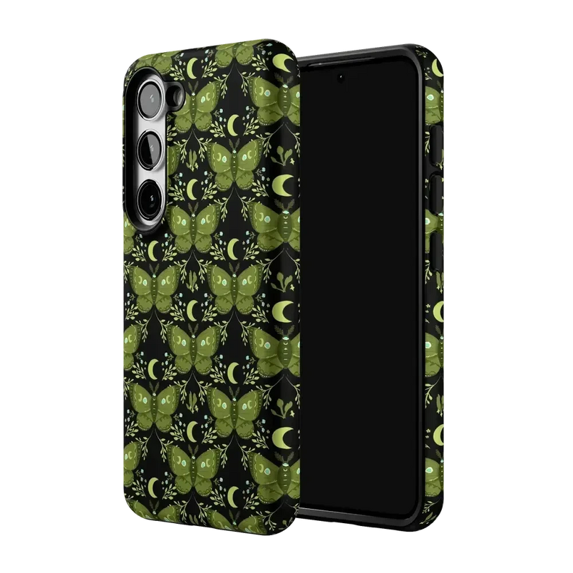 Mystic Moths | Green Twilight Case Phone Case get.casely 