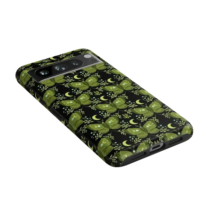 Mystic Moths | Green Twilight Case Phone Case get.casely 