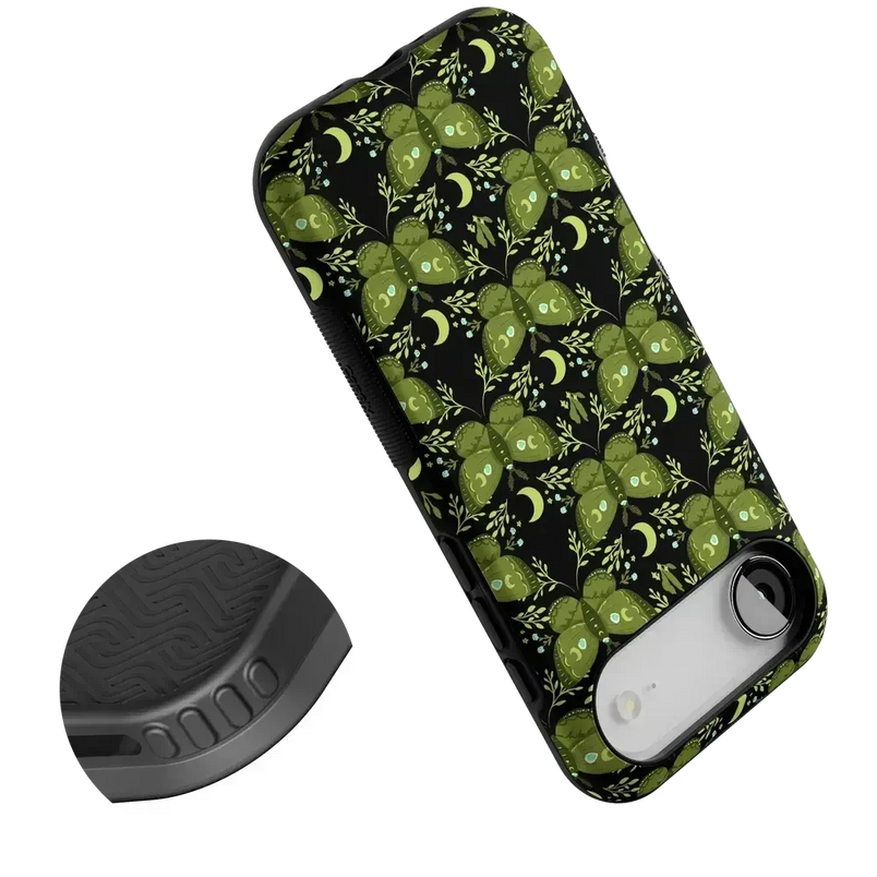 Mystic Moths | Green Twilight Case Phone Case get.casely 