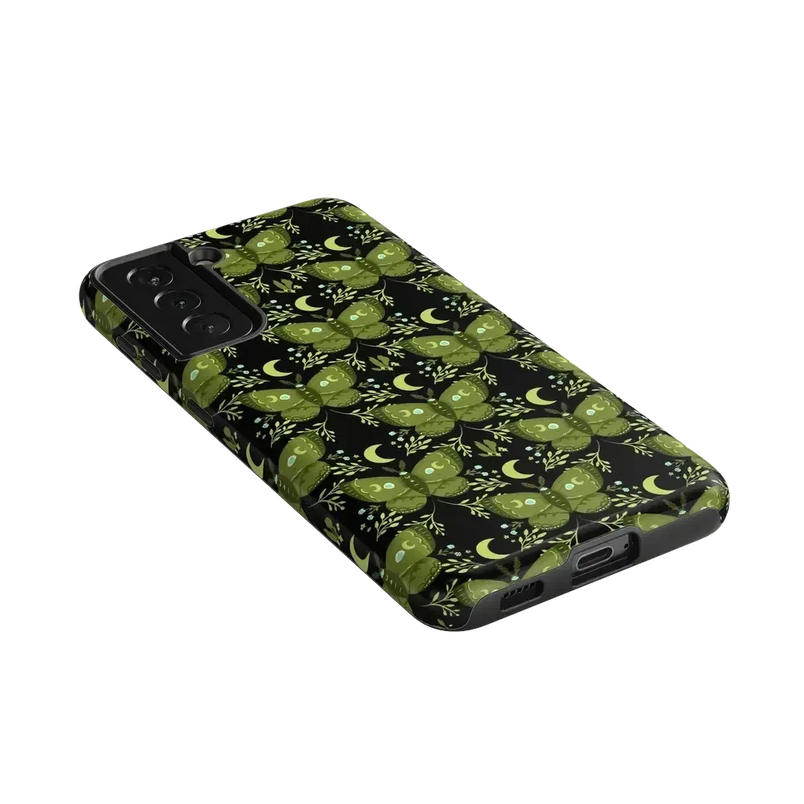 Mystic Moths | Green Twilight Case Phone Case get.casely 