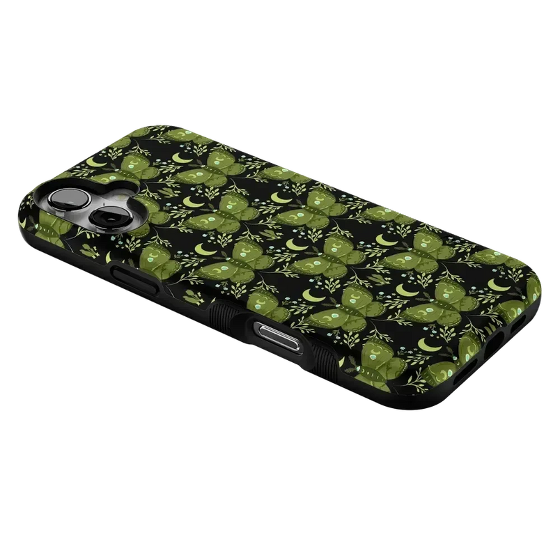 Mystic Moths | Green Twilight Case Phone Case get.casely 