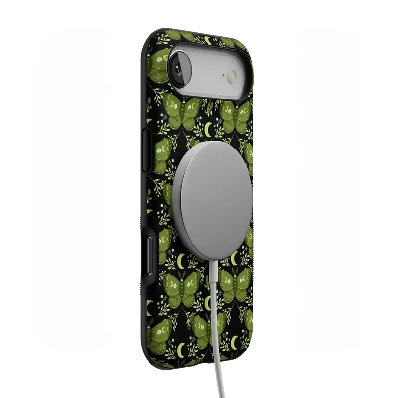 Mystic Moths | Green Twilight Case Phone Case get.casely 